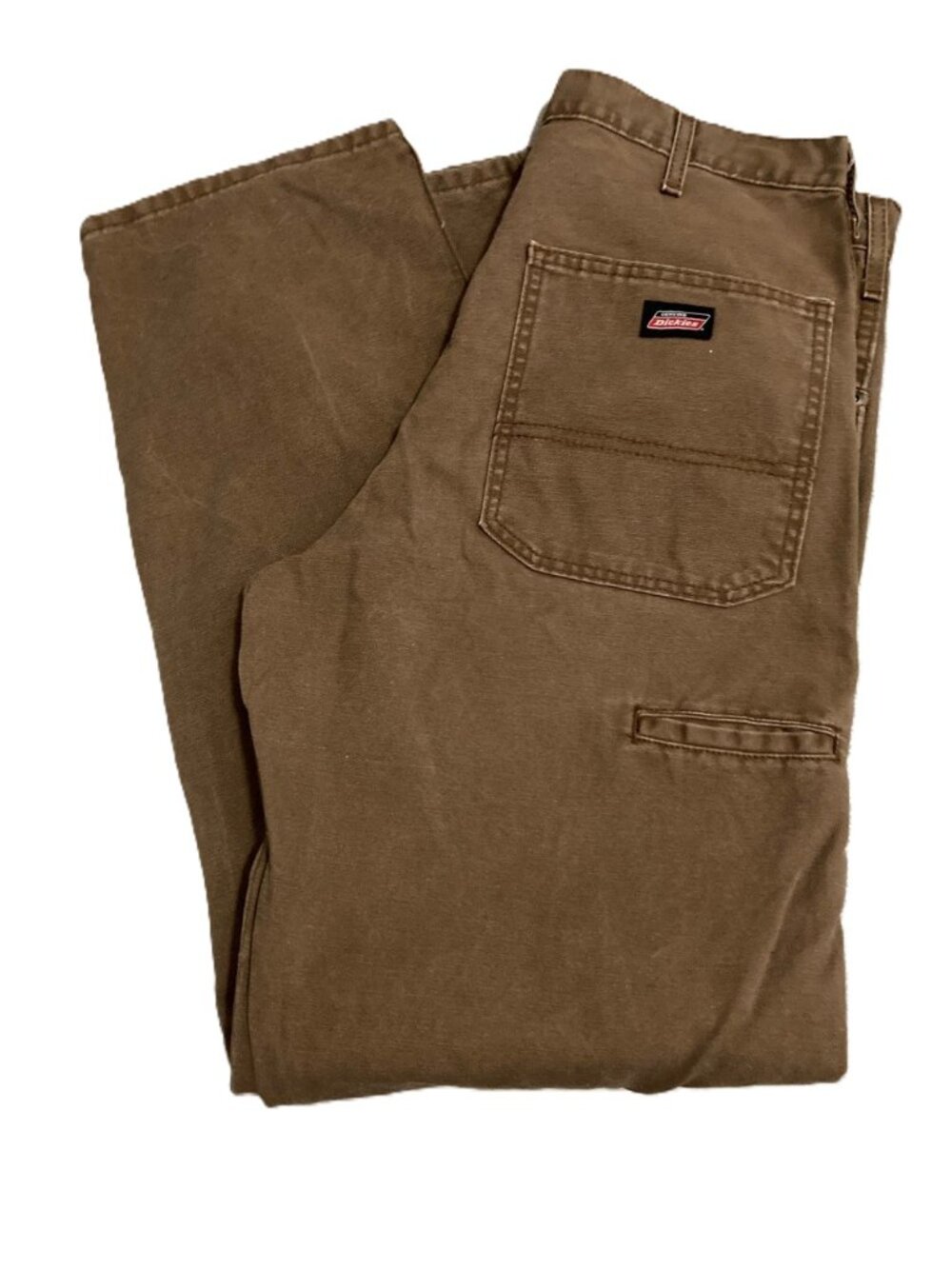 DICKIES Rugged Brown Carpenter Pants Mens 34 x 32